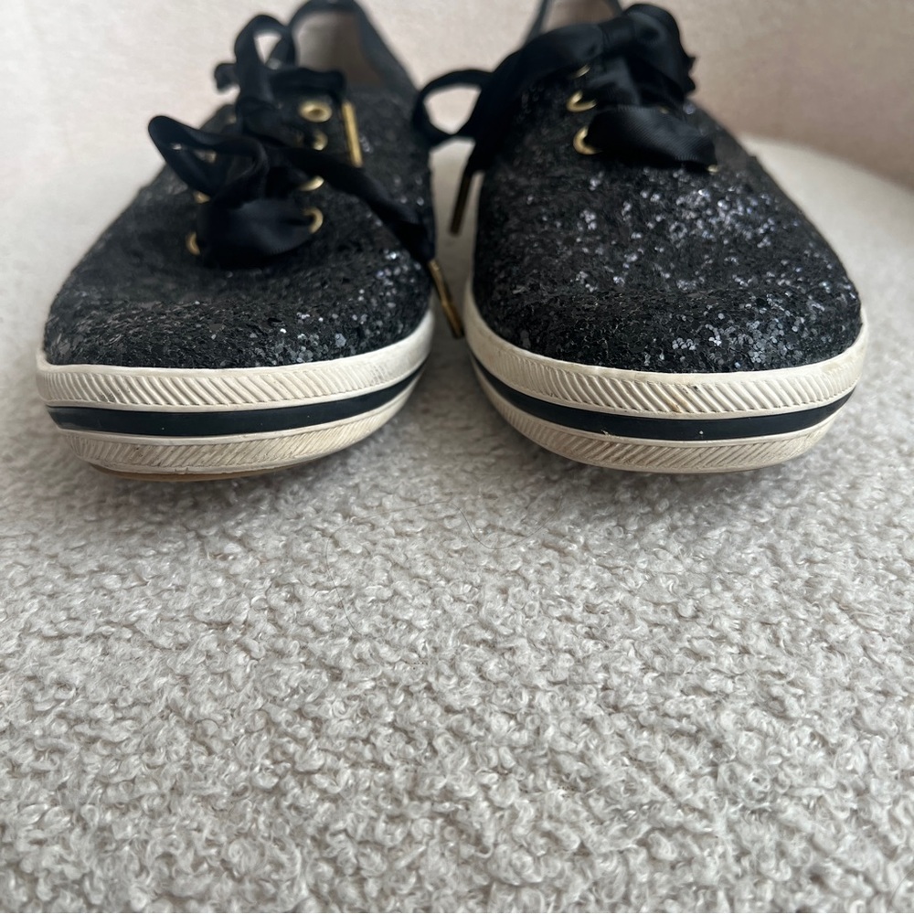 Kate Spade x Keds Glitter Sneakers in Black Size 8 - Picture 6 of 9